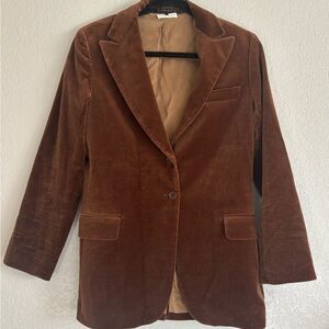 Theory Brown Velvet Blazer